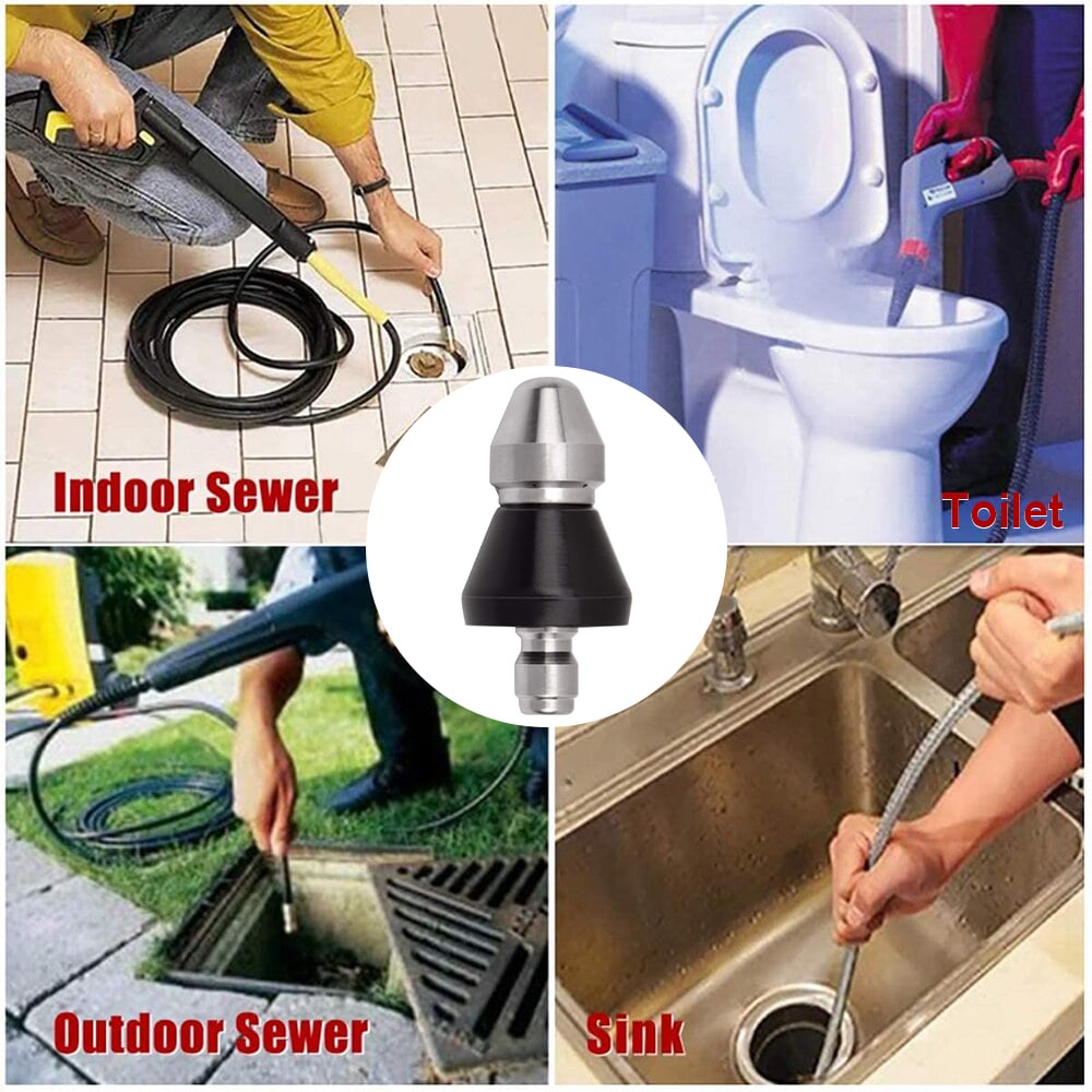 🔥LAST DAY 48% OFF🔥Sewer Cleaning Tool High-pressure Nozzle