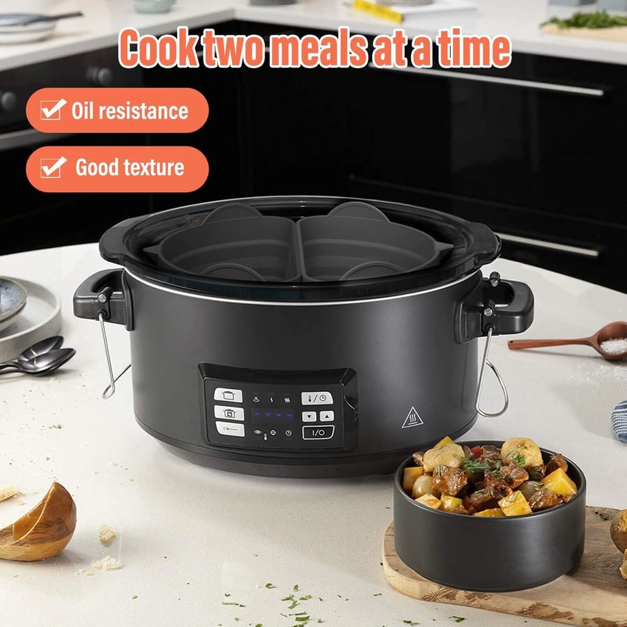 Silicone Slow Cooker Liner Reusable & Leakproof Silicone