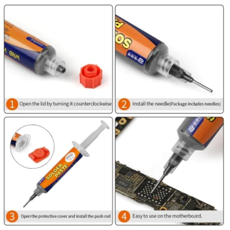 🎁New Year 2022 Sale🎁BGA Syringe Tin Solder Paste Leaded Sn63pb37 Melting Point 183 ℃